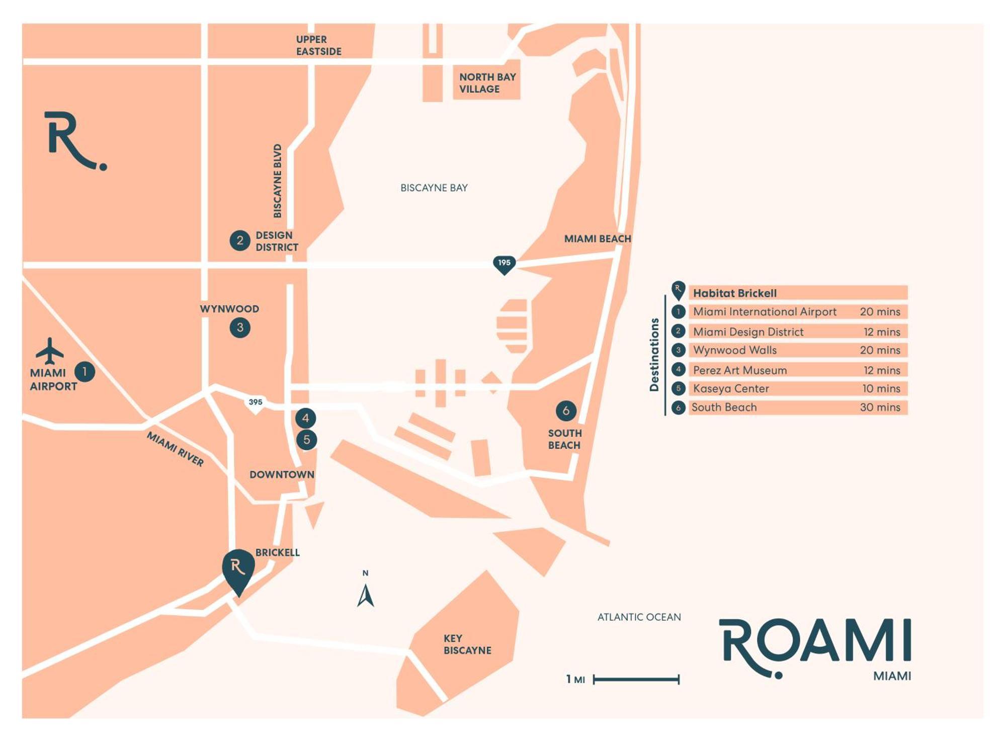 Roami At Habitat Brickell Aparthotel ไมอามี ภายนอก รูปภาพ